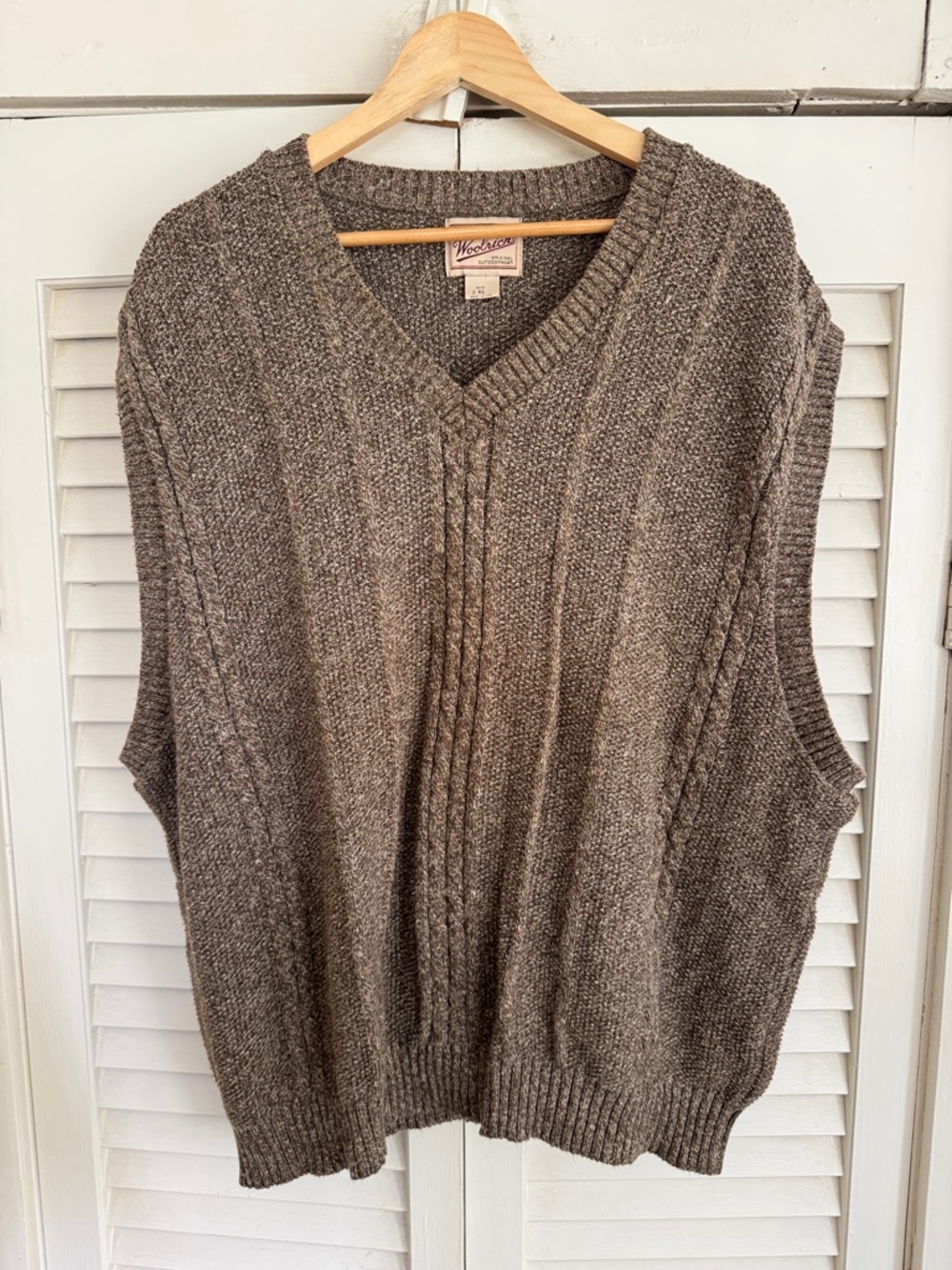 Vintage Woolrich Men’s Cable Knit Sweater Vest XXL USA Made 🇺🇸